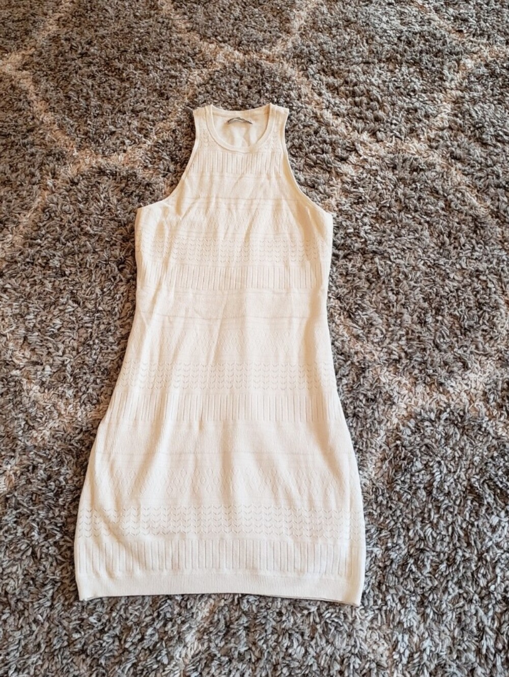 Abercrombie and Fitch Crochet Racerback Sweater dress M Tall